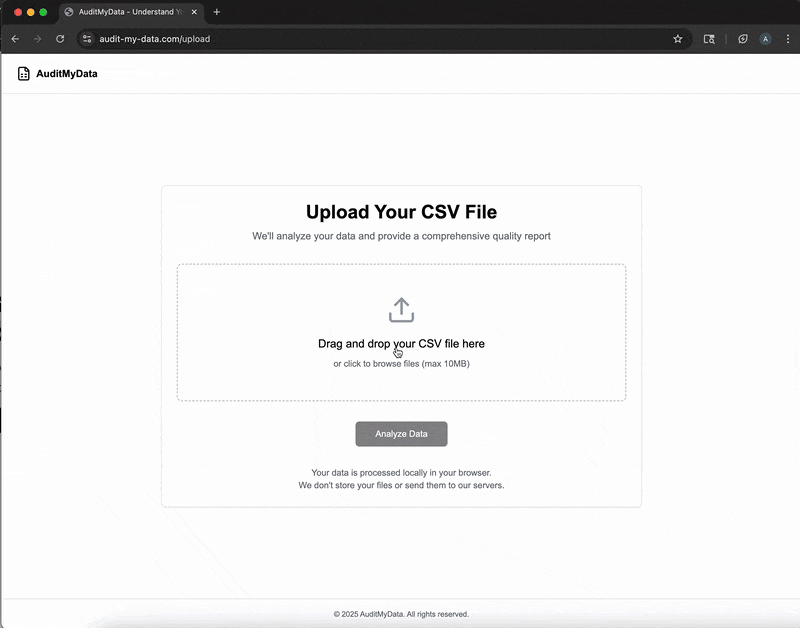 Data Analysis Dashboard